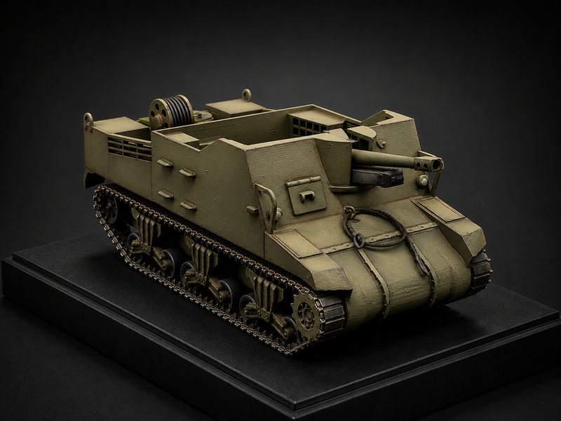 Sexton Self-Propelled Gun Scale Model