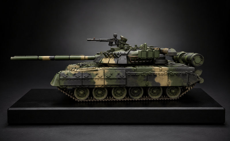 T-80U Main Battle Tank Scale Model